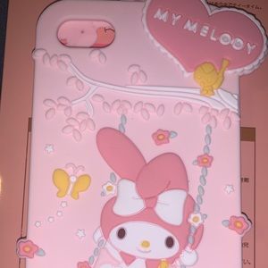 My Melody NEW iPhone case 5/6/6S Silicone w/Charm